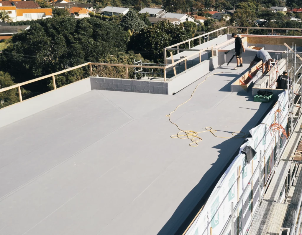 Riddell-road Viking Enviroclad Grey TPO. Waterproof Flat Roof.
